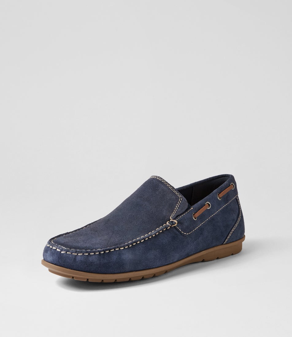 Jonte Navy Oil Suede