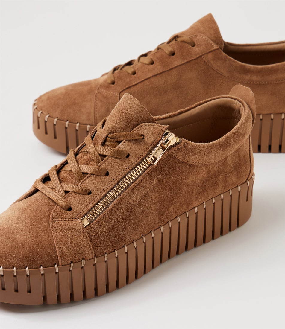 Bump Light Choc Suede Sneakers