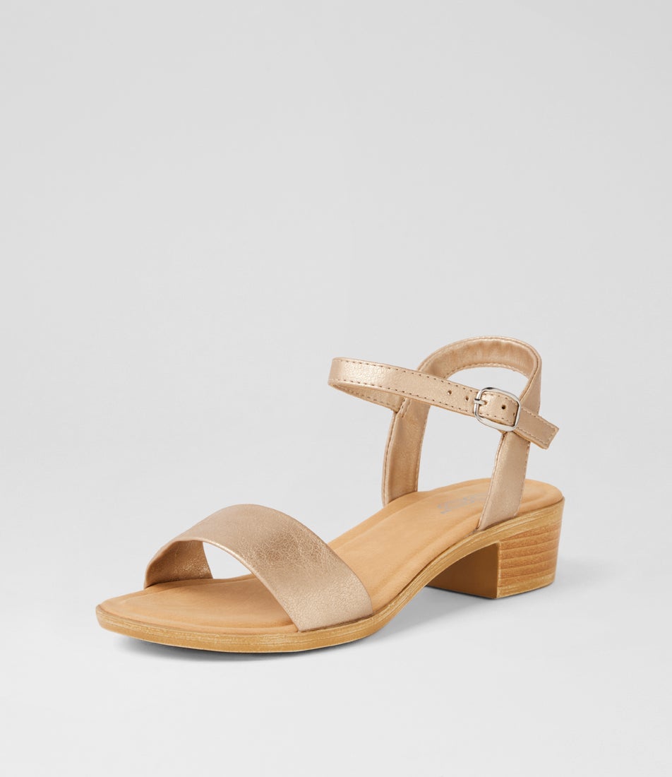 Mondo Youth Platinum Heeled Sandals