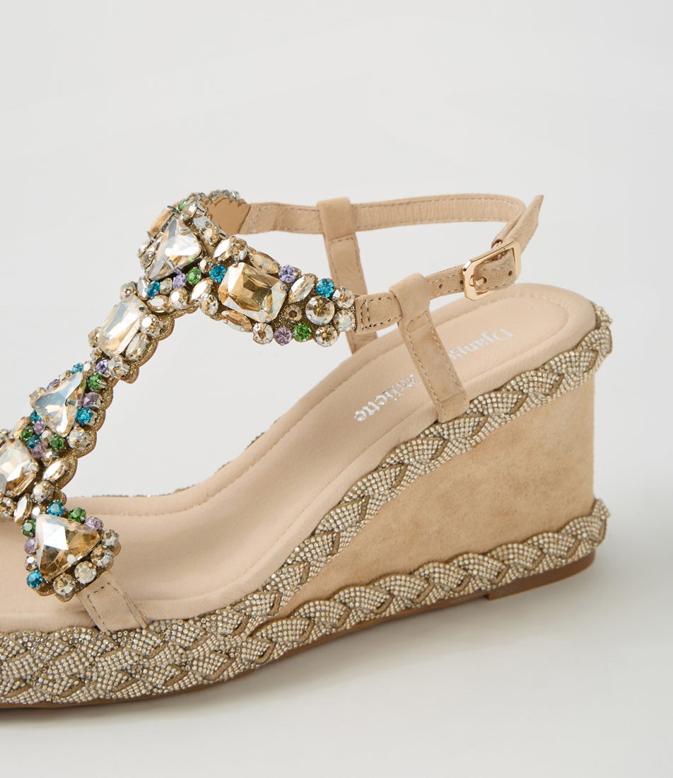 Vallda Latte Suede Sandals