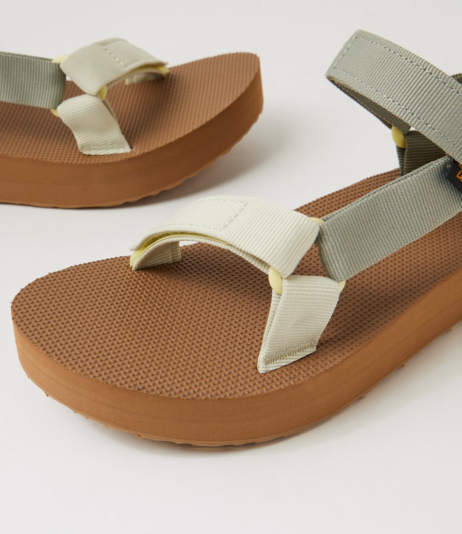 W Midform Univ Seagrass Multi Fabric Sandals