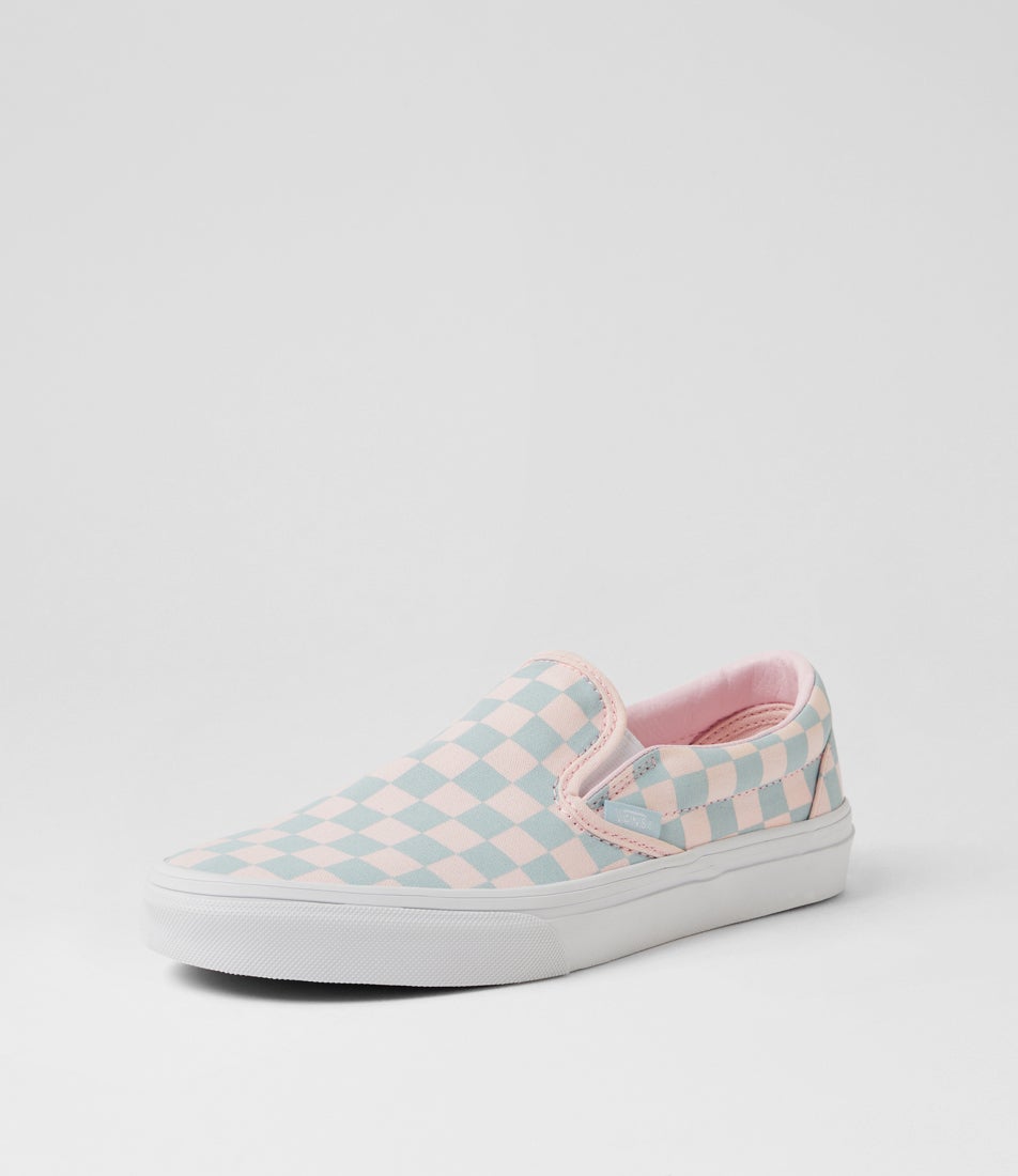 Classic Slip On Pop Pastel Pink Dawn Mist Canvas Sneakers