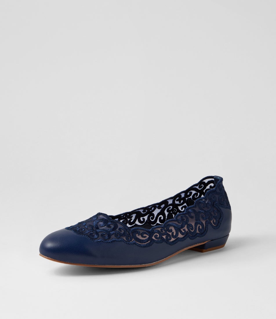 Audin Navy Mix Ballet Flats