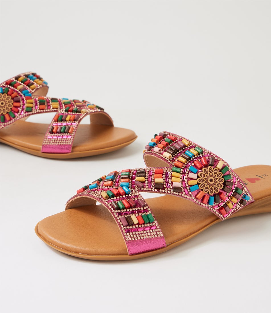 Darmha Fuchsia Bright Multi Slides