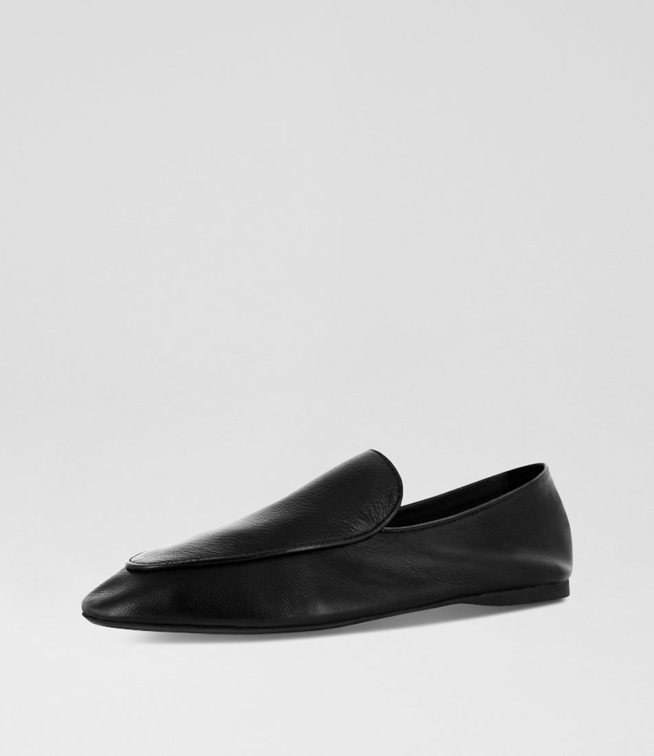 Marcel Ebony Leather Loafers