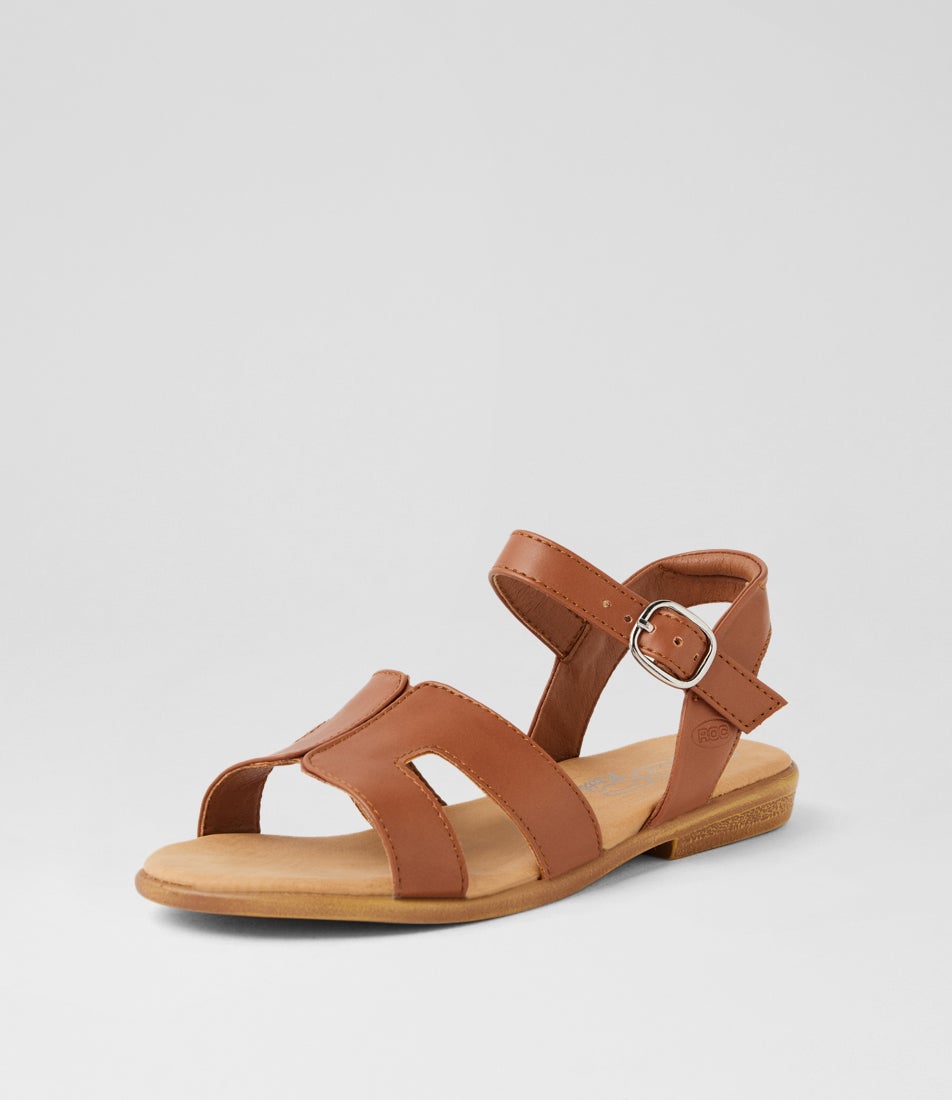 Poppy Youth Tan Heeled Sandals