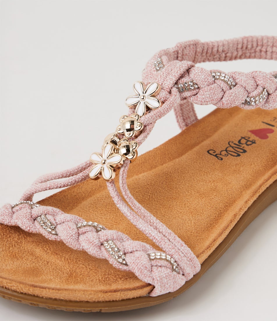 Frose Pale Pink Multi Sandals