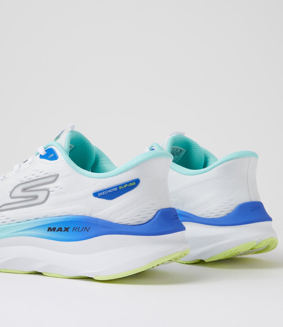 Max Run Slip Ins White Multi Mesh Sneakers Max Run Slip Ins White Multi Mesh Sneakers