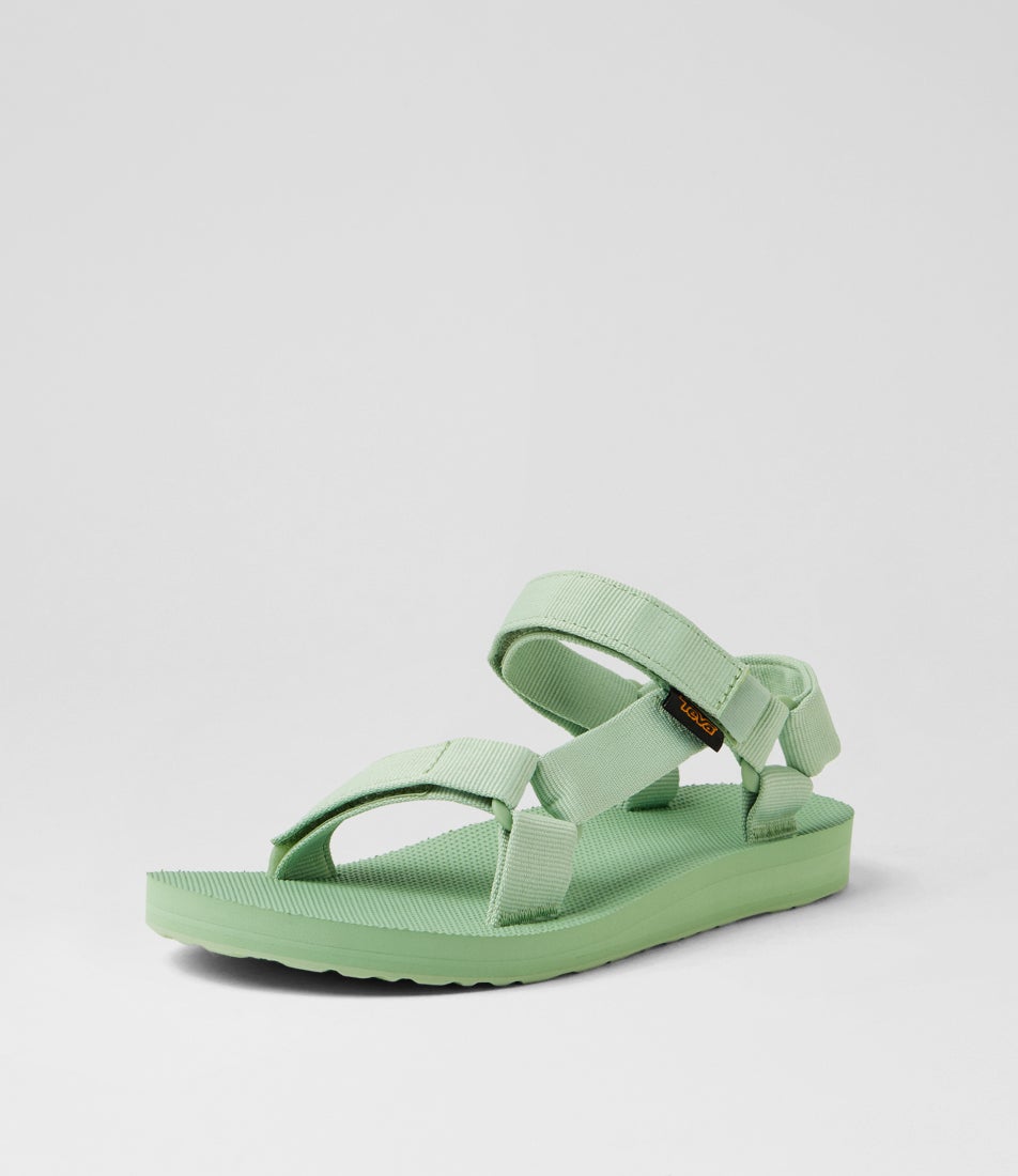 W Original Universal Quiet Green Fabric Sandals