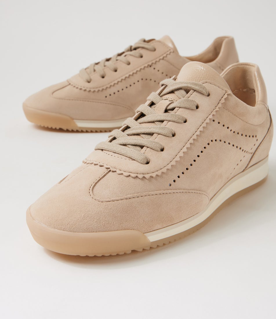 Nushka Latte Suede Lace Ups