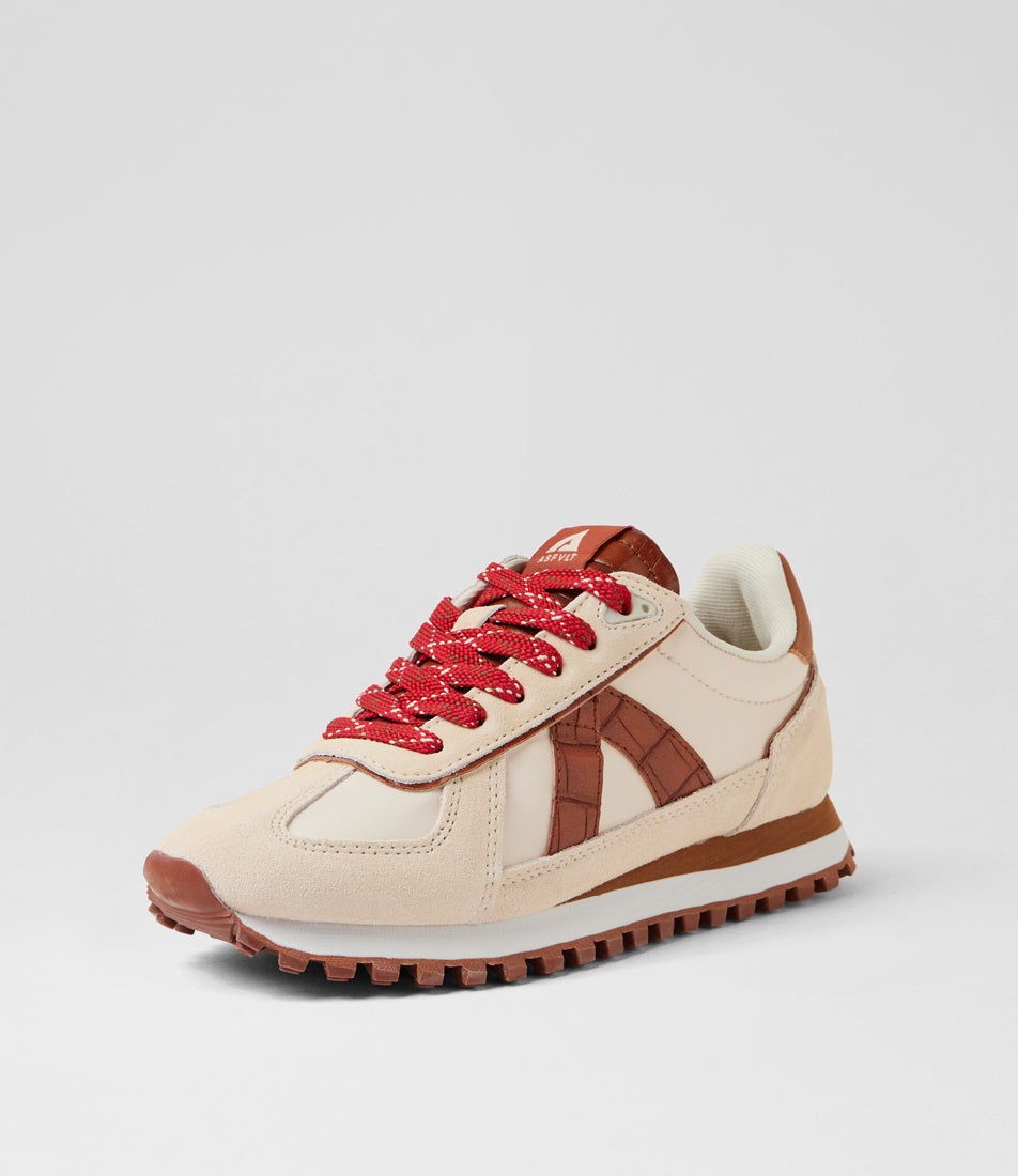 Gate Sable Brown Lava Suede Nylon Sneakers