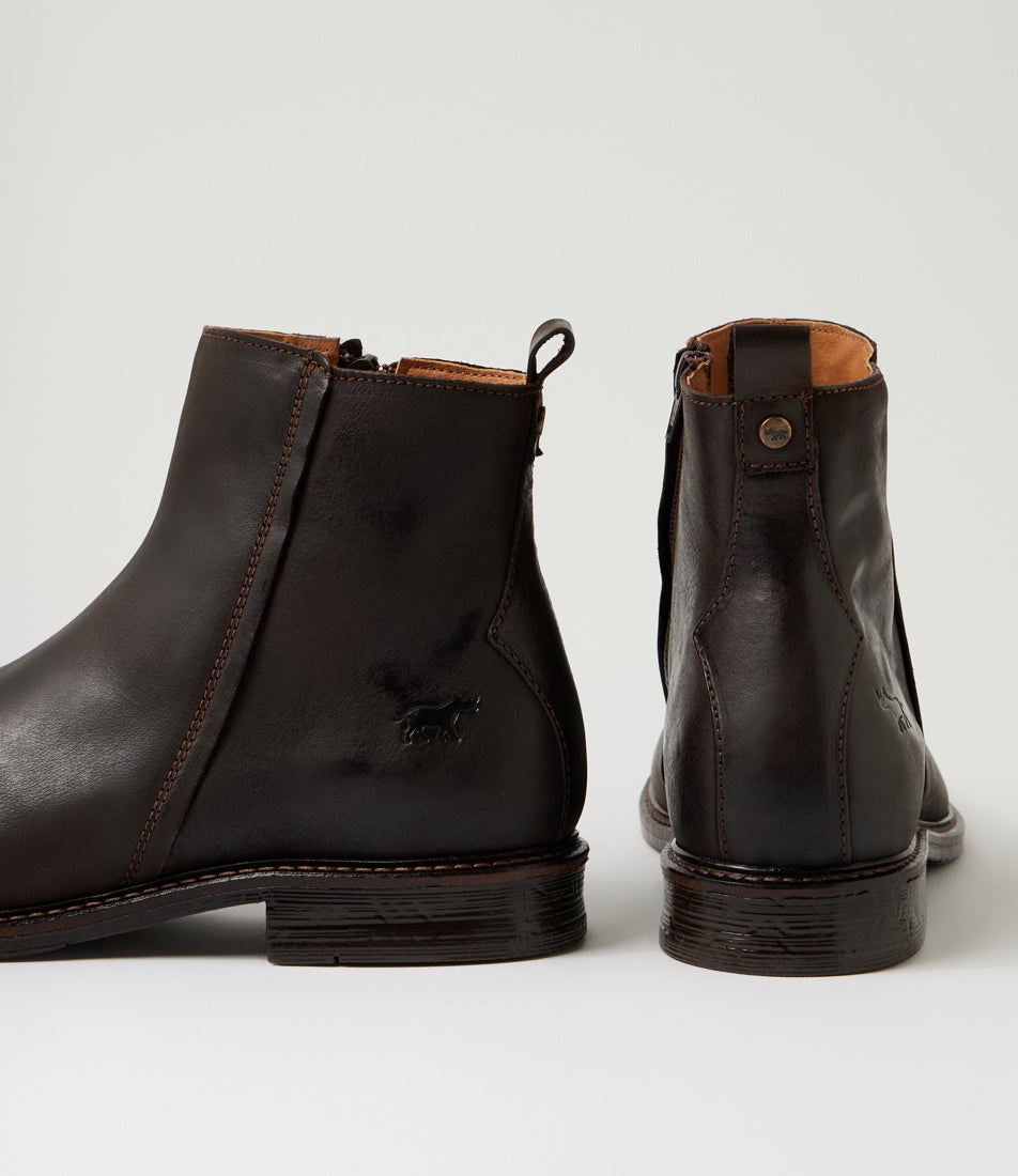 Bunbury Brown Leather Chelsea Boots