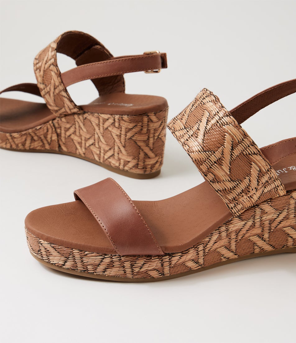 Majera Cognac Leather Sandals