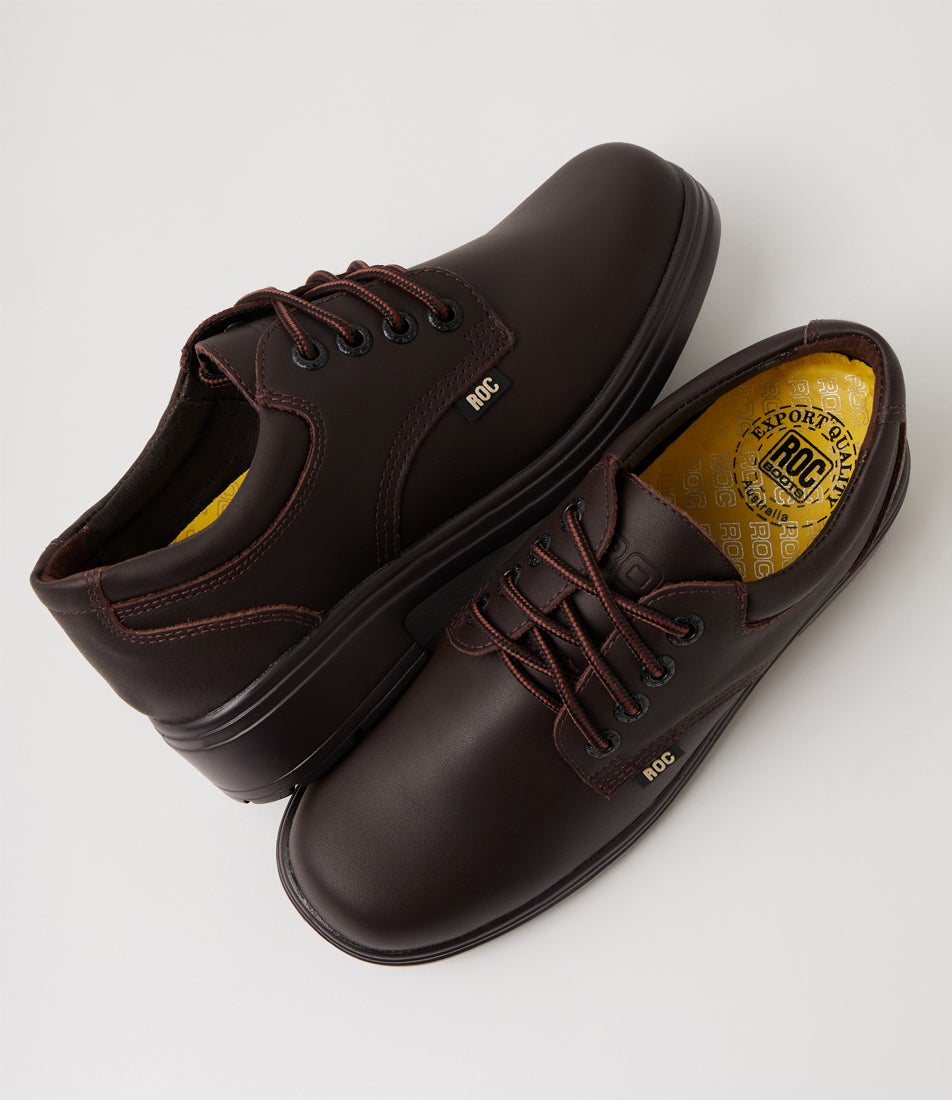 Metro Senior Brown Leather Lace Up School Shoes