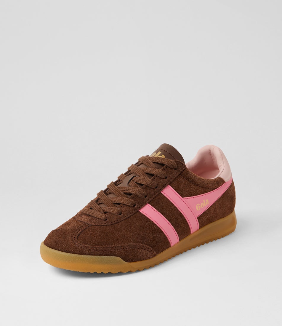 Torpedo W Brown Pink Suede Sneakers