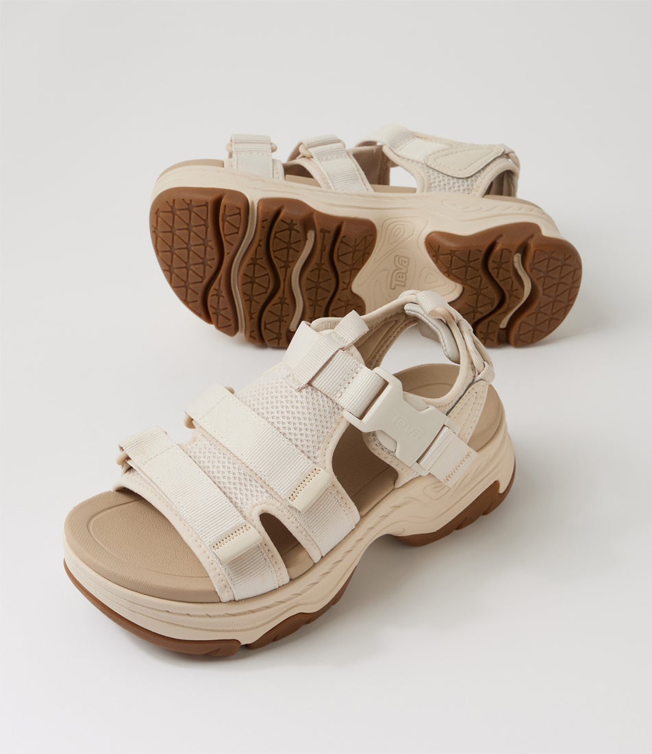 W Hurricane Ampsole Gaila Birch Fabric Sandals