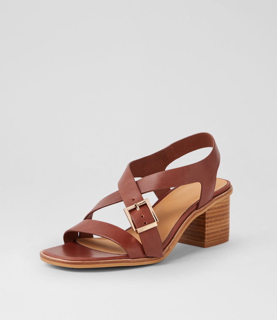 Acola Walnut Natural Leather Sandals Acola Walnut Natural Leather Sandals