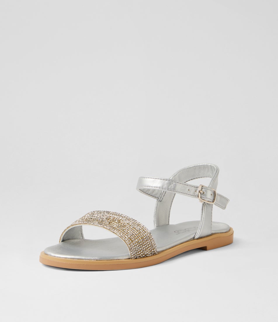 Remy Youth Silver Heeled Sandals