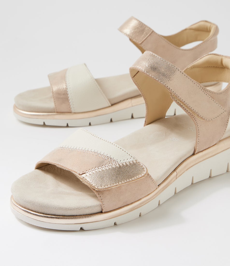 Cambridge 4 Platinum Multi Leather Sandals