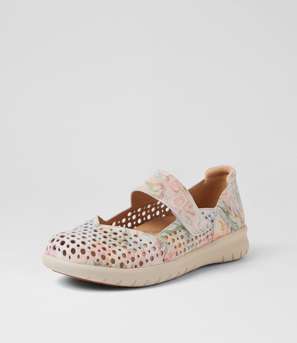 Sindis Xf Nude Floral Leather Mary Janes Sindis Xf Nude Floral Leather Mary Janes