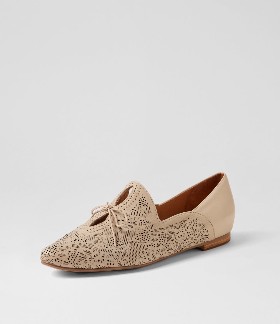 Simmona Vanilla Leather Loafers