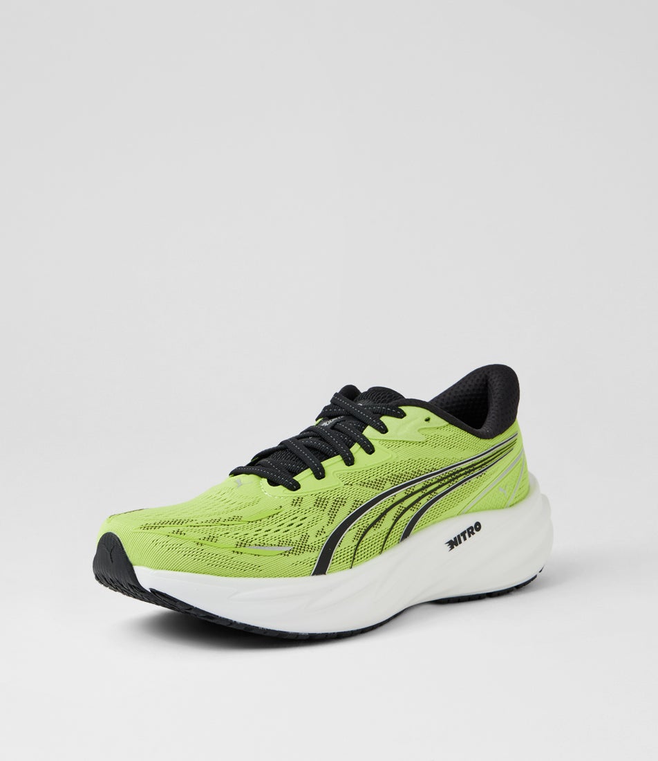 Velocity Nitro 5 M Sunny Lime Moody Gray Mesh Lace Up Sneakers