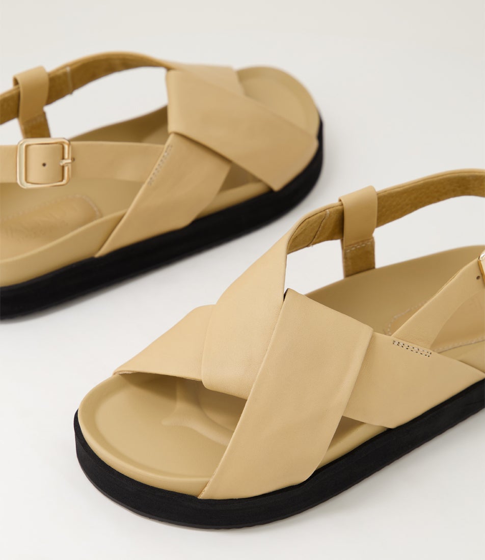 Mya Biscuit Leather Sandals
