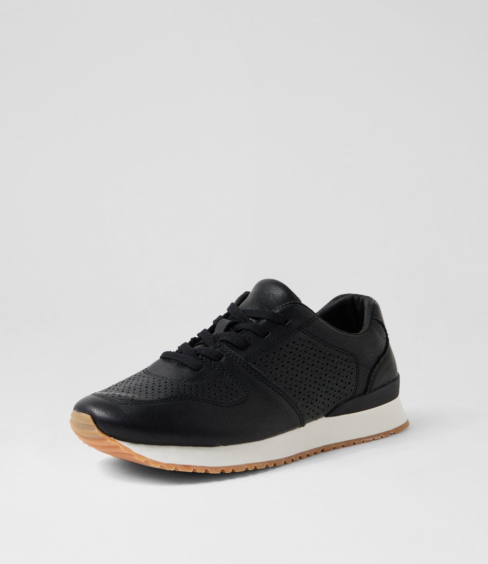Intro Black Leather Sneakers