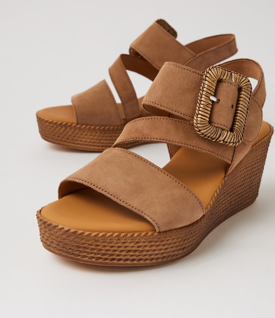 Anikah Peanut Suede Sandals
