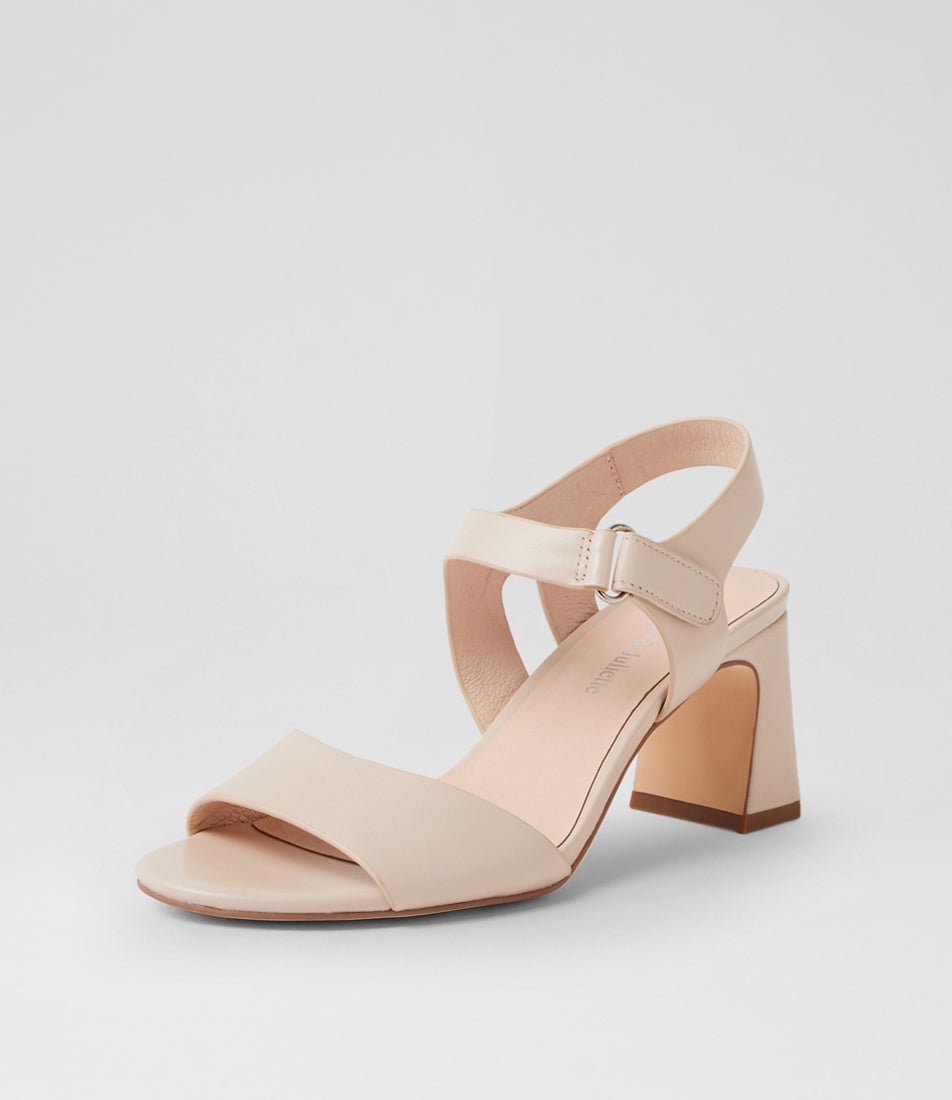 Beni Nude Leather Sandals