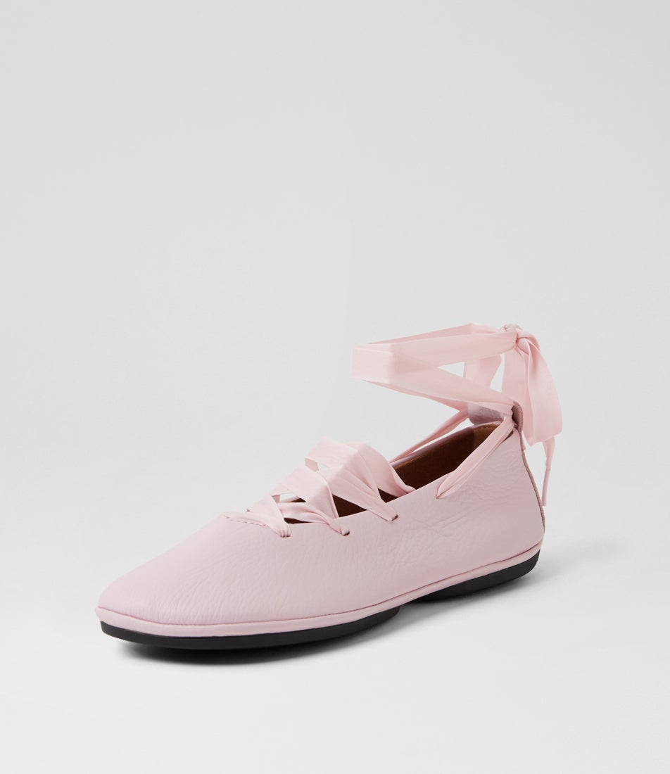 Right Nina Ballet Pink Leather Ballet Flats