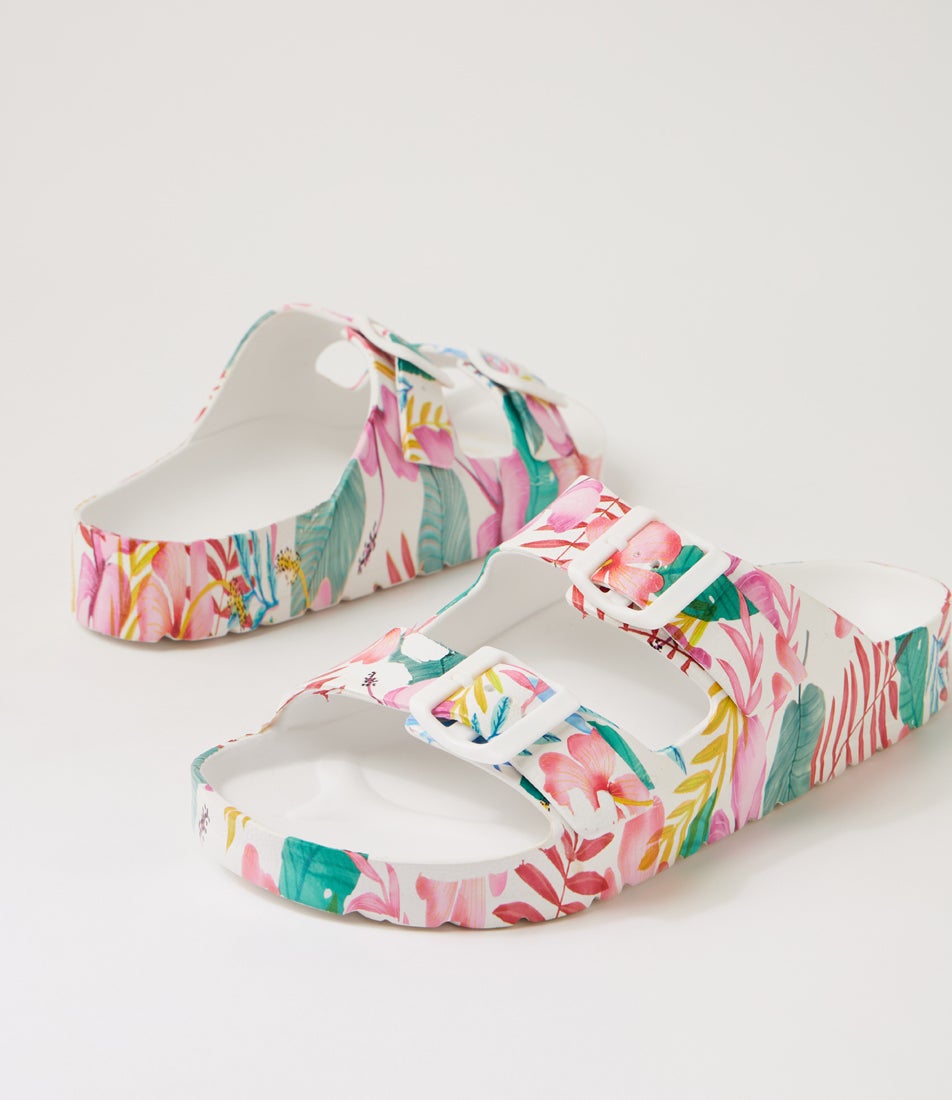 Poolside Floral Eva Sandals