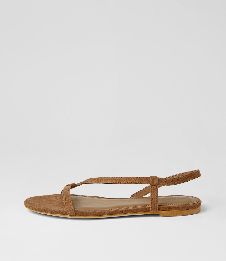 Dusst Coffee Suede Sandals