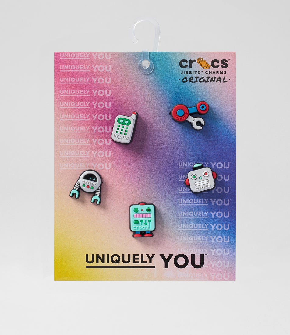 Robot Friend 5 Pck Multi Jibbitz