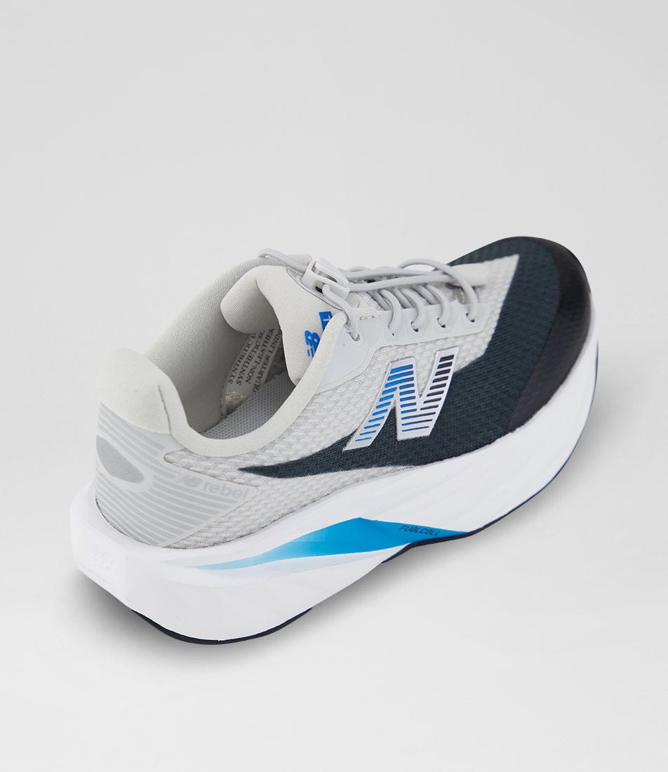 Fuelcell Rebel V5 Junior Grey Matter Black Altitude Mesh Bungee Lace Sneakers