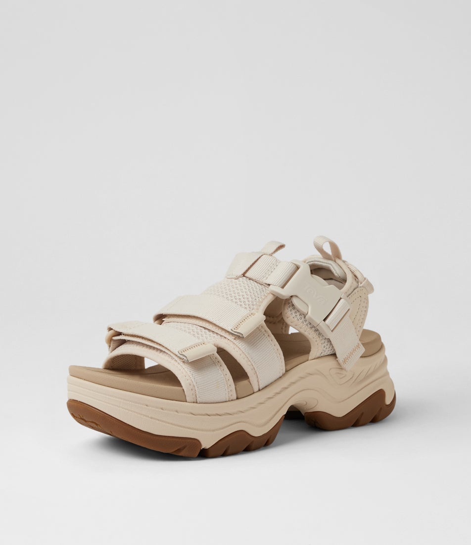 W Hurricane Ampsole Gaila Birch Fabric Sandals