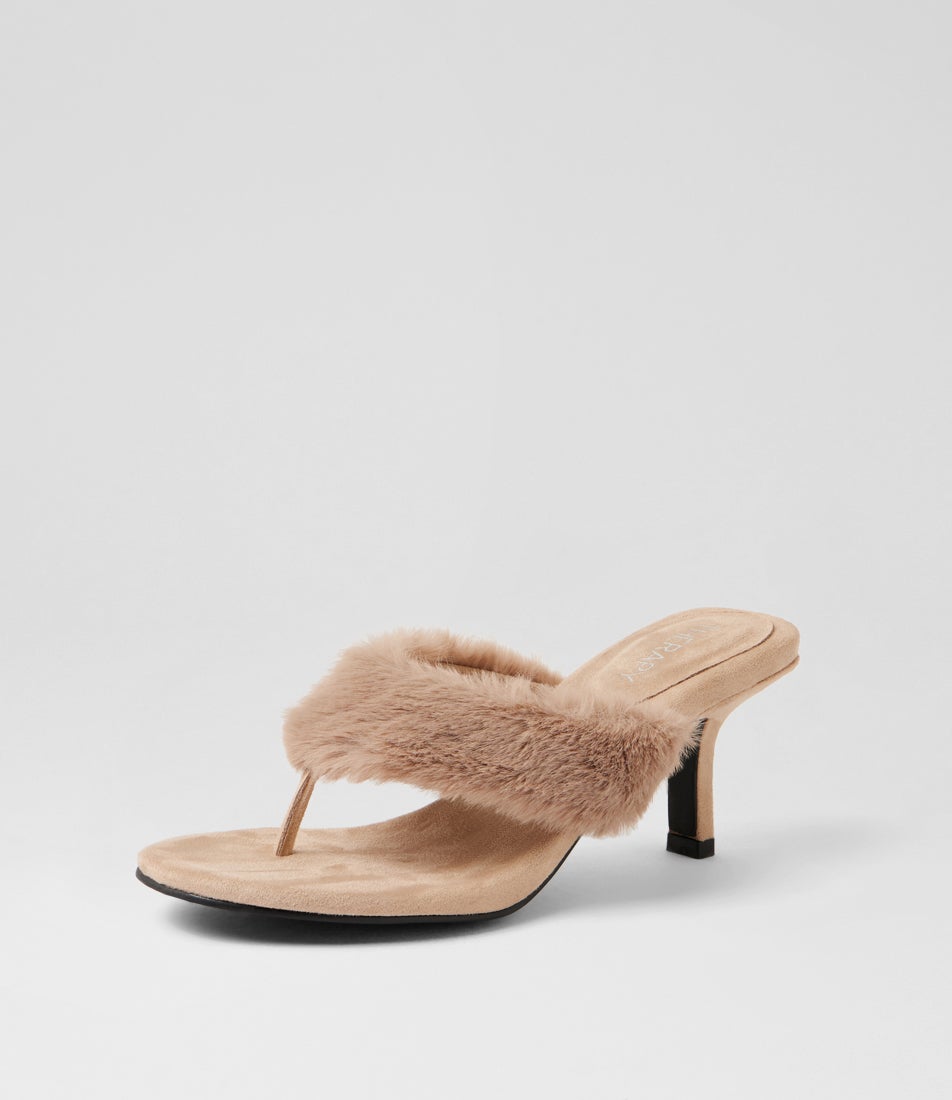 Pookie Wheat Microsuede Sandals
