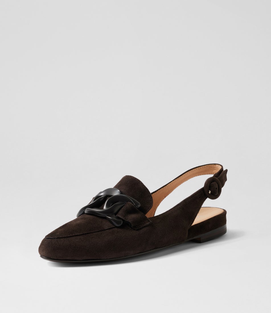 Favillas Choc Suede Slingbacks Favillas Choc Suede Slingbacks