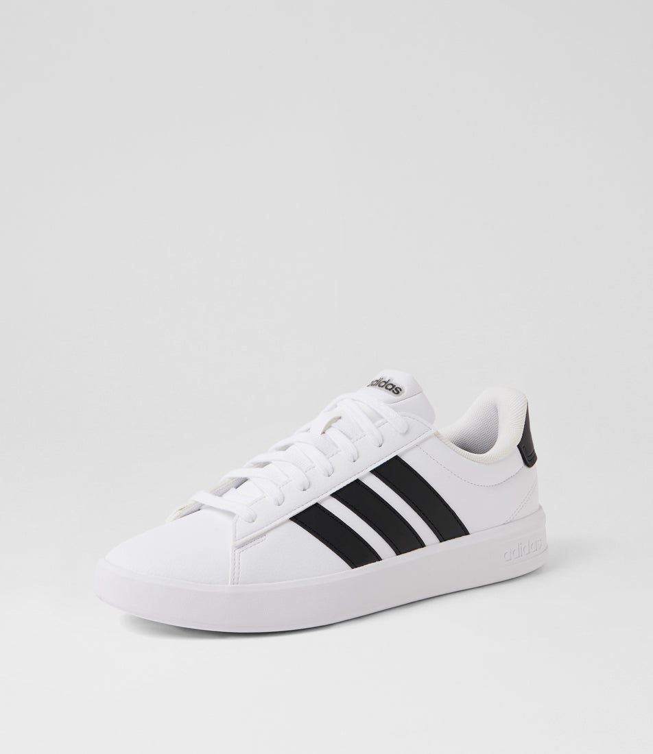 Grand Court 3 M White Black Sneakers