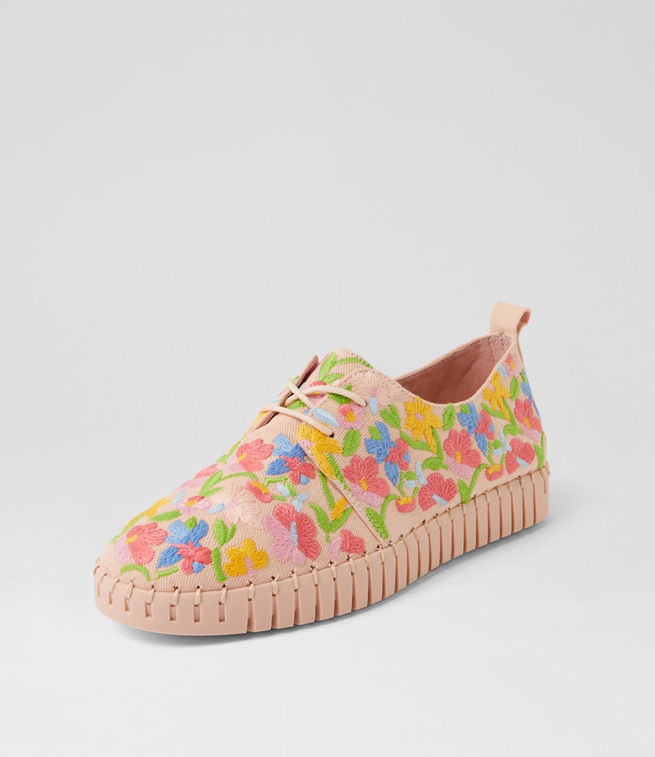 Hydee Pink Gelato Fabric Sneakers
