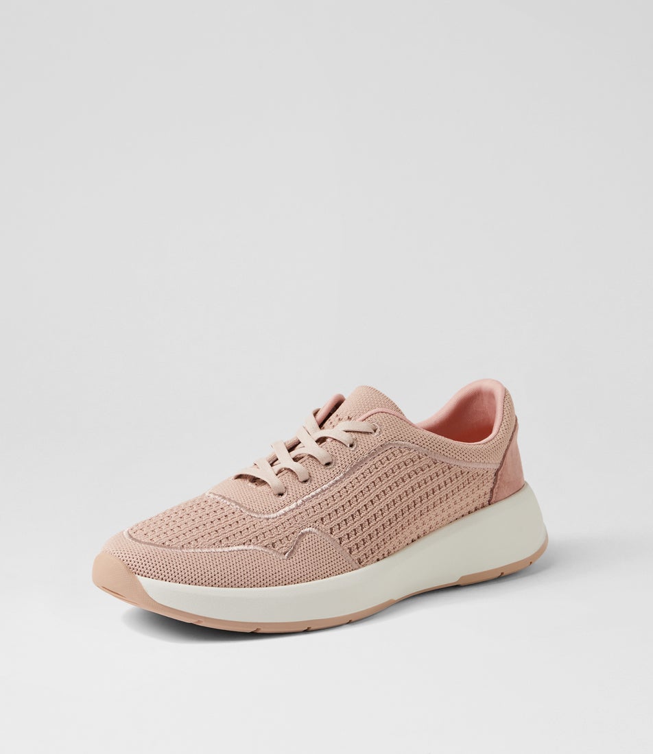 Tru Active Rose Knit Suede Sneakers