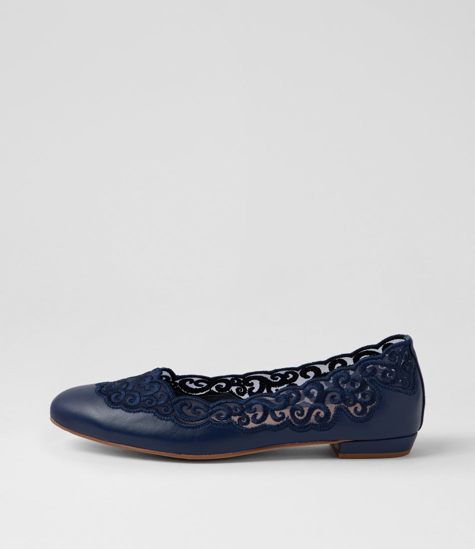 Audin Navy Mix Ballet Flats
