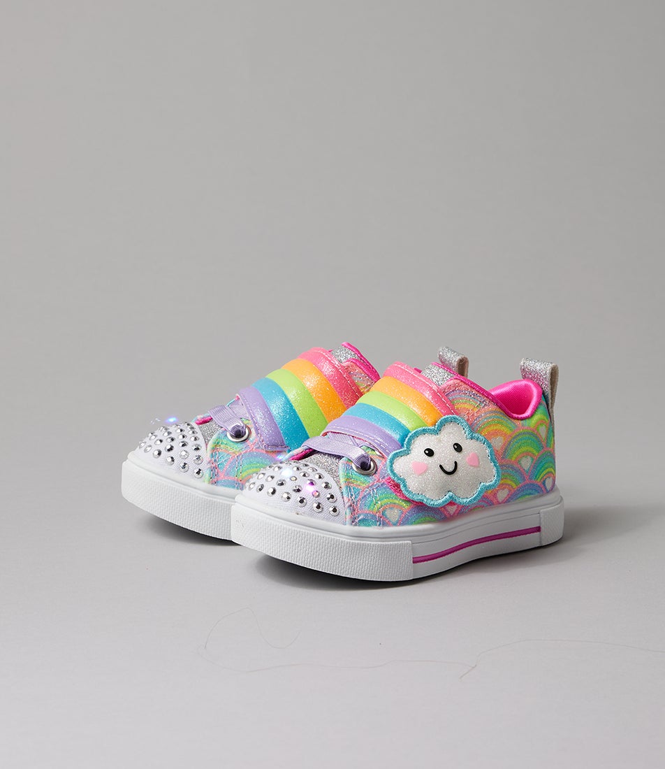 Twinkle Sparks Toddler Multi Mesh Wedge Sneakers