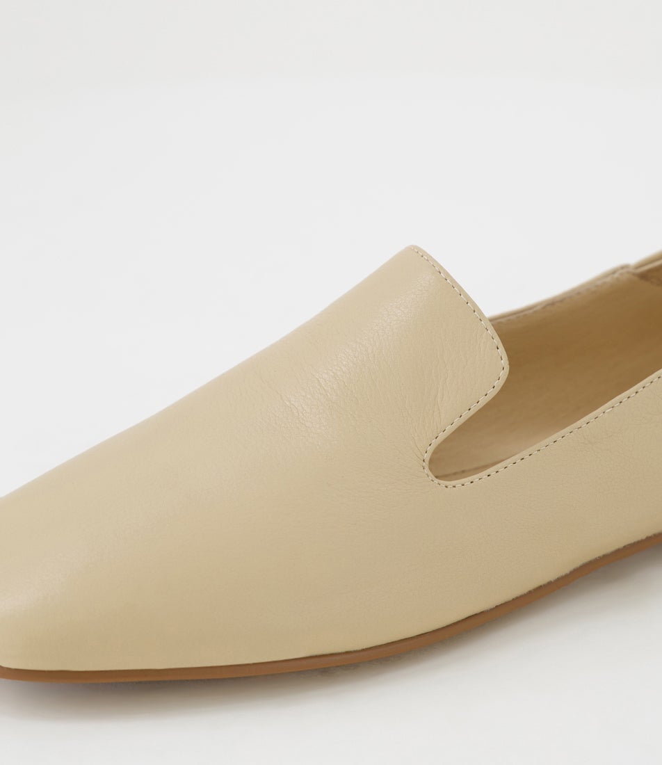 Vernita Camel Leather Loafers