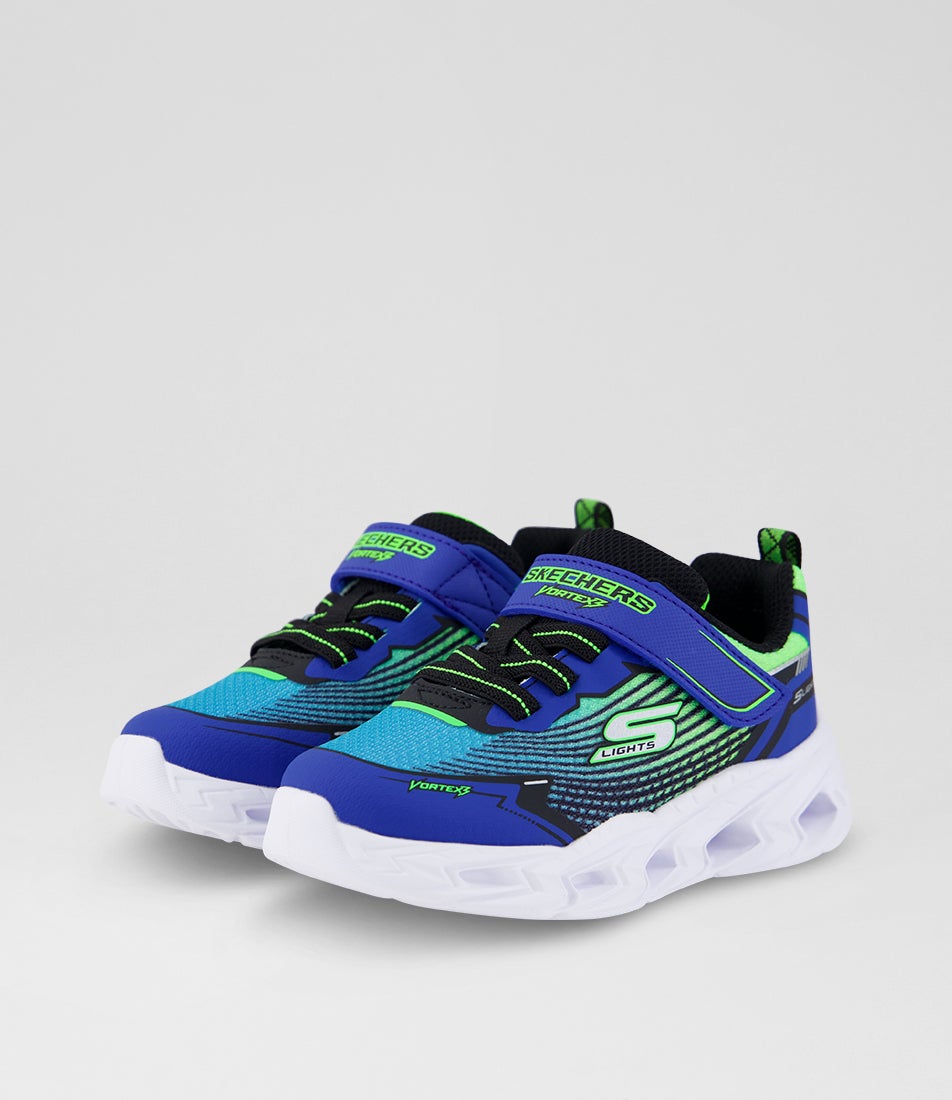 Vortex 3 Toddler Black Blue Lime Mesh Sneakers