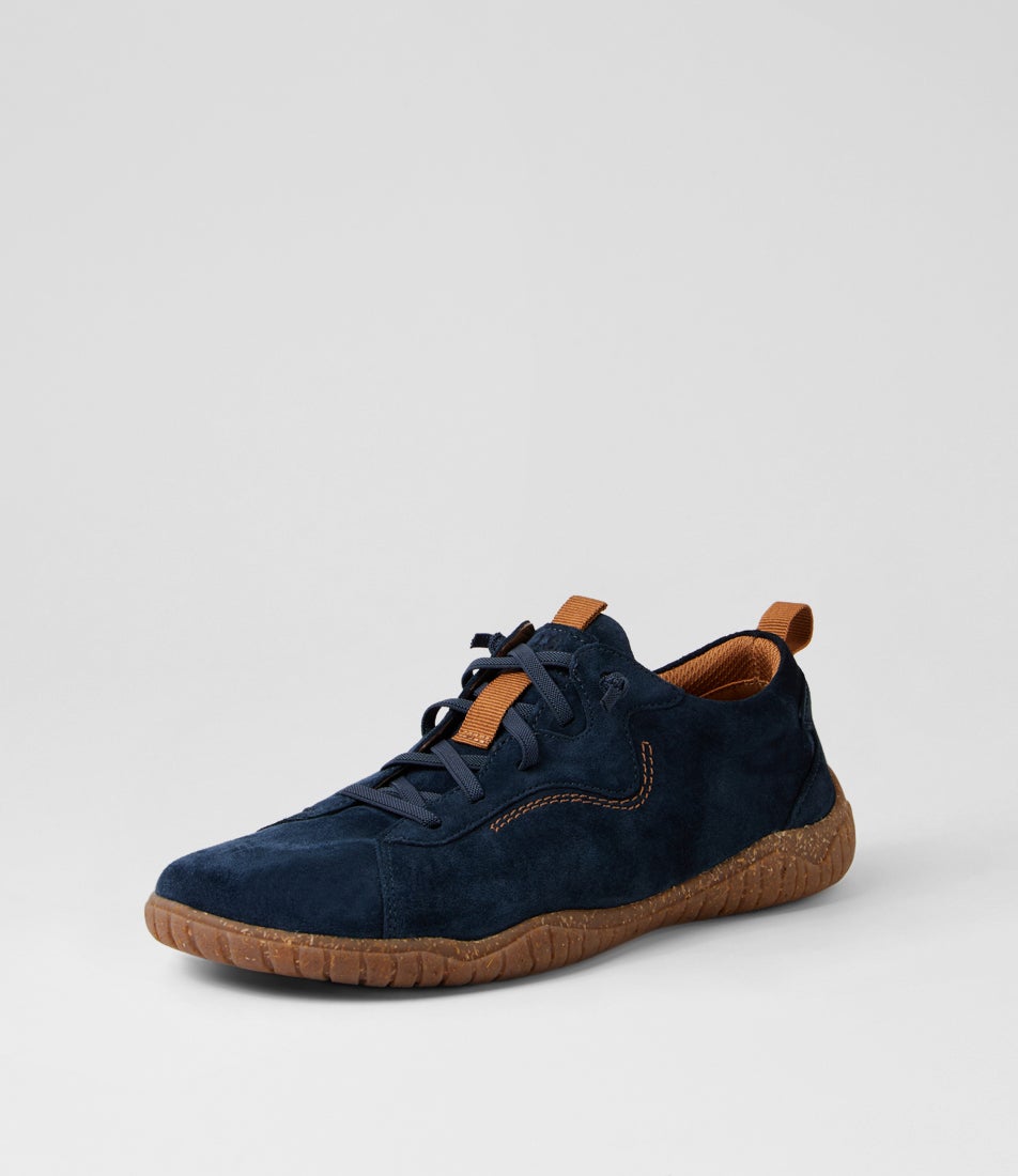 Wynona 1 Indigo Suede Lace Up Flats