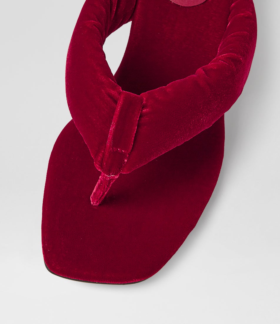 Heedee Ruby Velvet Sandals
