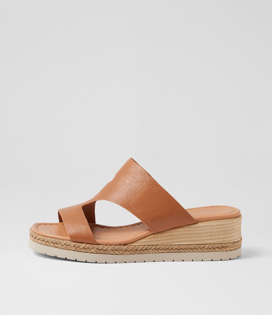 Ivone Dark Tan Leather Sandals