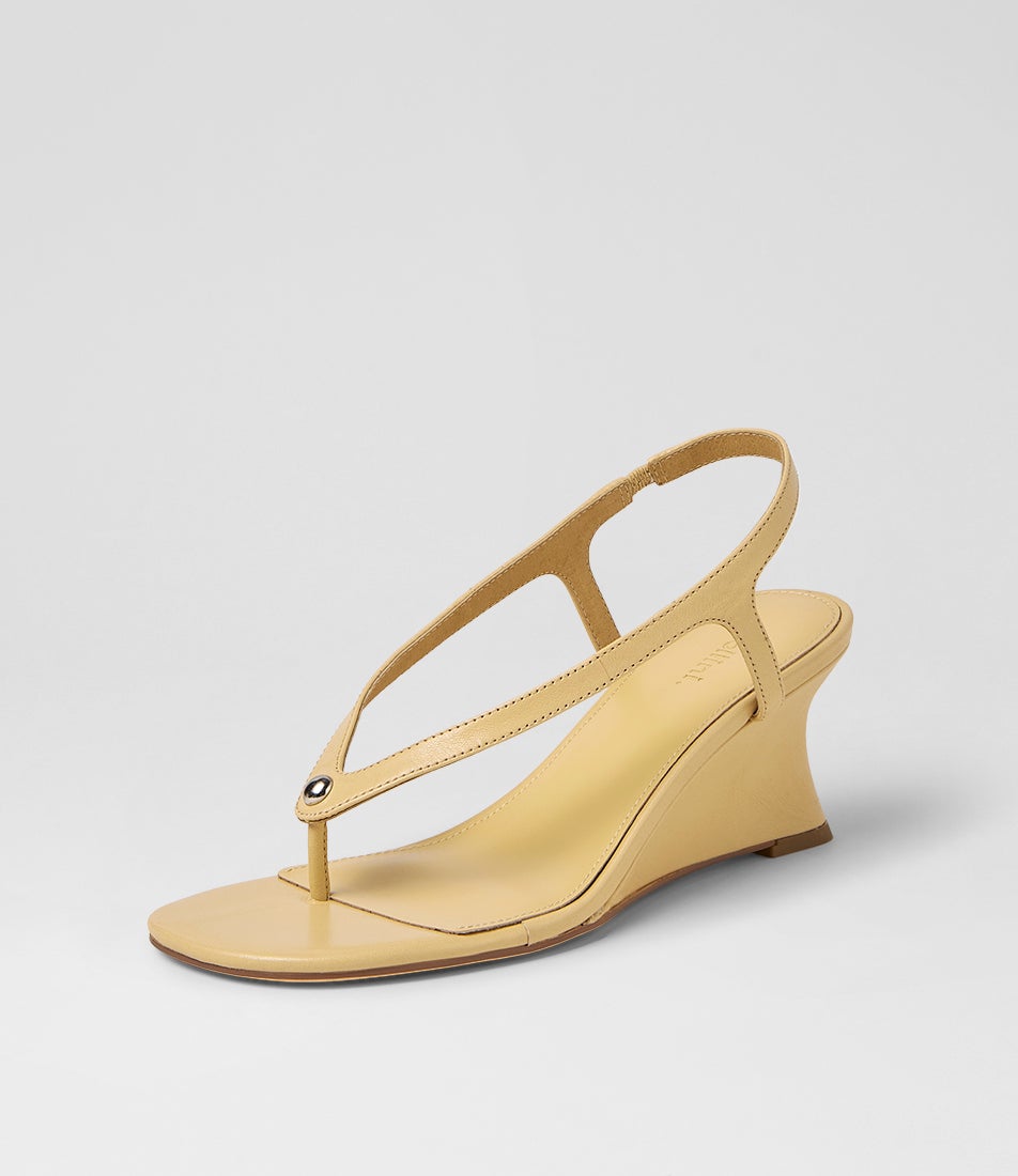 Feltit Faded Lemon Leather Sandals
