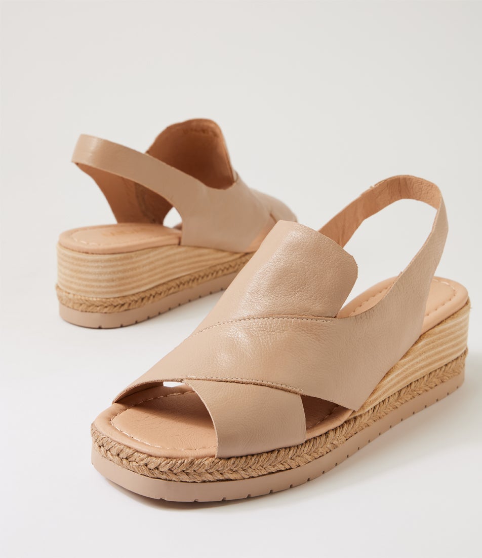 Ilta Cafe Leather Wedges